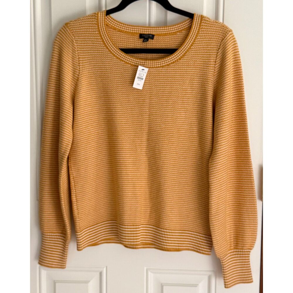 New! Talbots Women's Cable Knit Crew Neck Pullover Sweater size MP